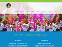 Tablet Screenshot of angelescrest.com